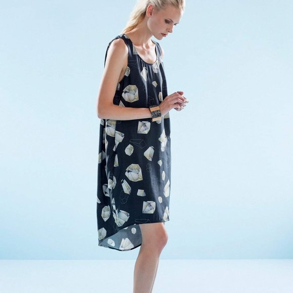 Elk gemstone pleat back tank dress size 6 - Picture 3 of 8